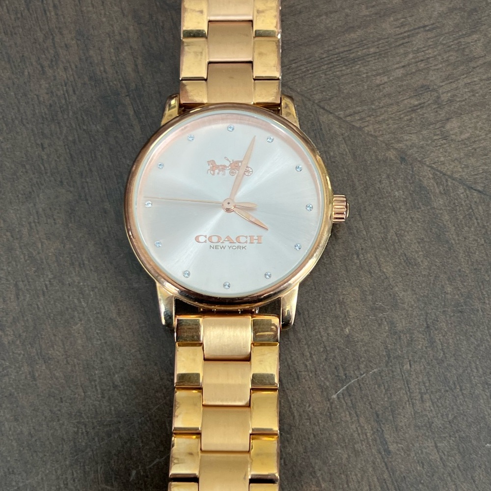 Coach Gold Watch Rose Gold